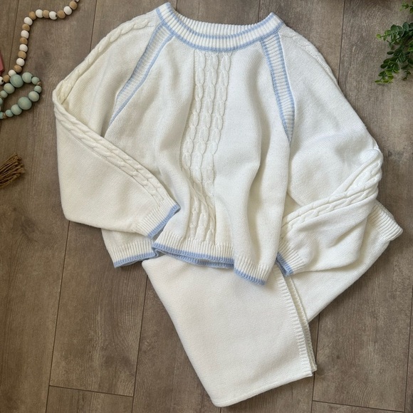 Sweet Baby Jane White and Blue Skirt Set - Picture 9 of 16